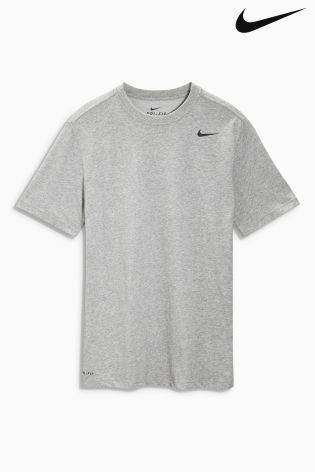 Grey Nike Gym Dri-FIT Short Sleeve Tee